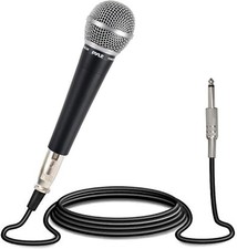 Pyle Microphone, Dynamic Cardioid, XLR 10.10in. x 5.00in. x 3.30in., Black