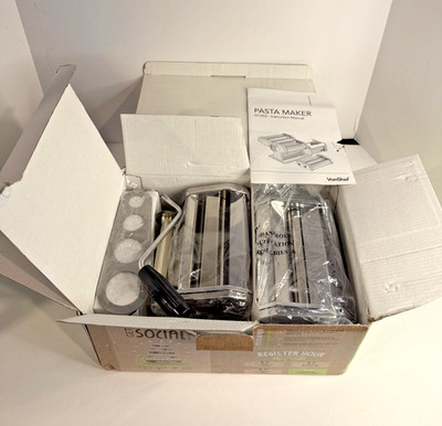 Vonshef Pasta Maker 07/252 With Attachments Open Box