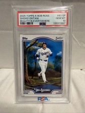 2025 Topps x Bob Ross Joy of Baseball Shohei Ohtani #41-SP Beauty PSA 10