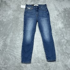 Calvin Klein Women's 8/29 High Rise Skinny Ankle Jeans Blue d1391