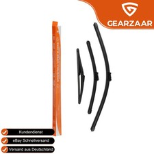 Scheibenwischer Set Vorne + Hinten Geeignet für Renault Twingo II 3PCS Schwarz