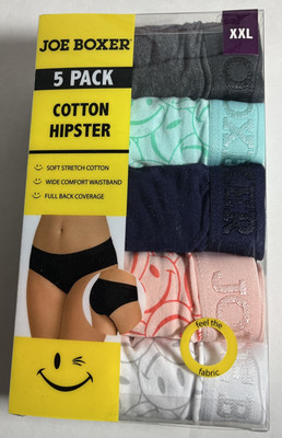 JOE BOXER Cotton Hipster Panties-Full Back Coverage-Stretch-Women's Size XXL(18)