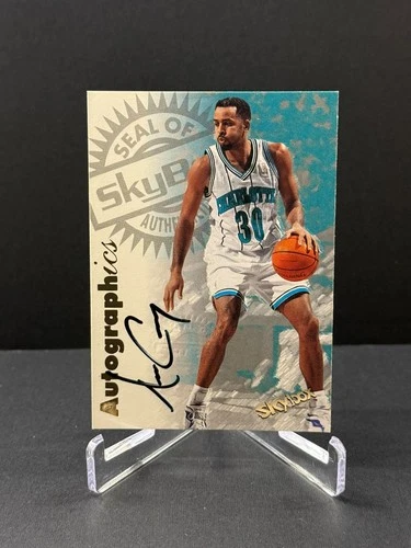 1997-98 Skybox Autographics Dell Curry Autograph Hornets Auto