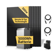 EcoFlow STREAM 5000 Komplettset mit 4&ndash;12 &times; 500 W Solarmodulen 5kWh Speicher