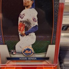 Bowman Kodai Senga #130 Rookie Mega Box Mojo Refractor New York Mets MLB Card