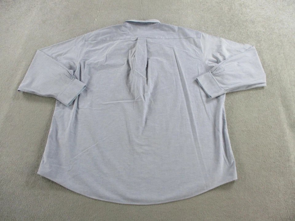 Camisa Brooks Brothers Para Hombres 2XL Azul Madison Calce No Planchado Elastizada Con Botones Foto 3 de 4
