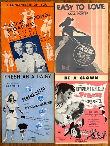 4 40er-50er COLE PORTER FILM Noten THE PIRATE ThisTime4Keeps PANAMA HATTIE + 1