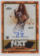 2025 Topps Chrome WWE Sapphire Edition NXT Orange /25 Jakara Jackson Auto 10yu