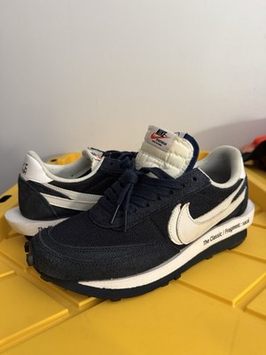 Size 8.5 - Nike LDV Waffle x Fragment Design x sacai Low Blackened Blue
