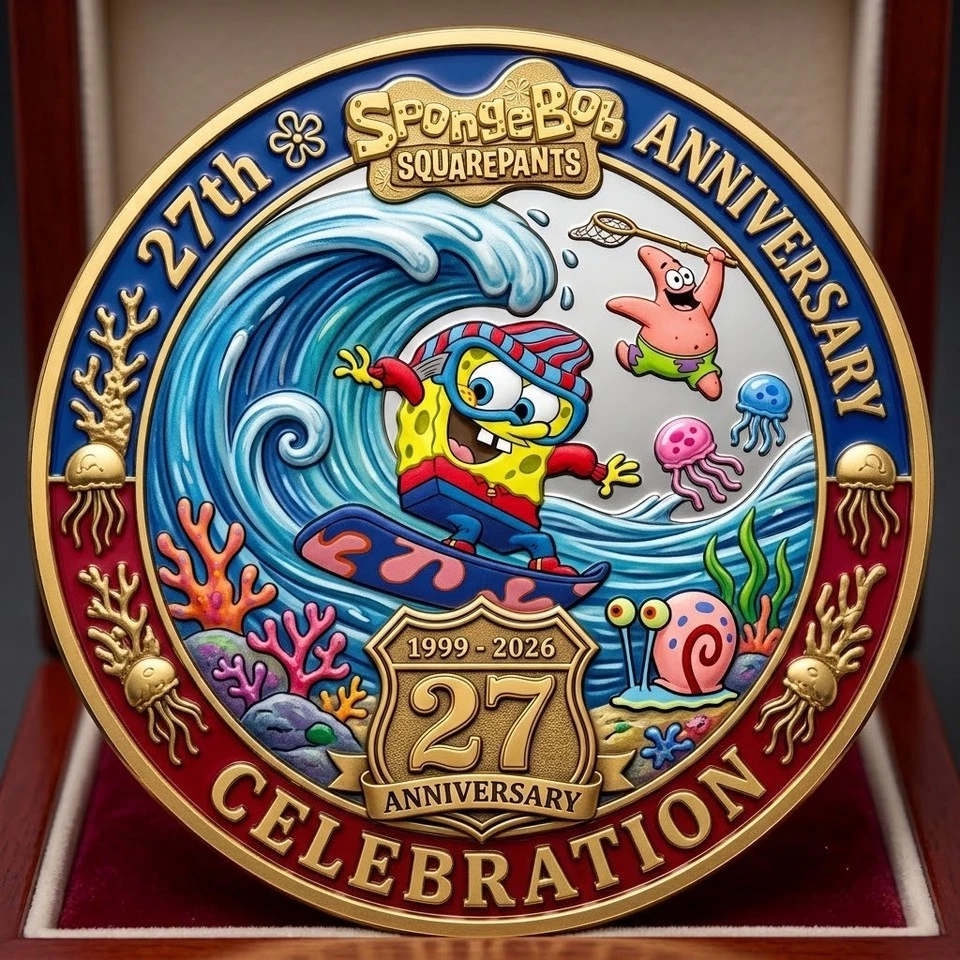 SpongeBob SquarePants 27th Anniversary Celebration Coin 1999 2026