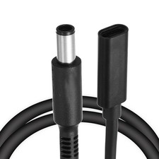 0.5FT USB C to DC PD Power Fast Charging Cables, 7.4mmx5mm 65W/18V-20V Black 