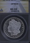 1879-S Morgan ANACS MS63 CAMEO PL