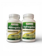 Best Naturals Astragalus 1000 mg 120 Capsules ,astragalus extract Lot Of 2