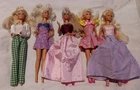 Lot Of 5 Vintage Mattel Barbie Dolls