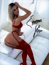 Emma Hix signed model 8x10 Photo -PROOF- -CERTIFICATE- (A0014)