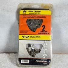 Power Care Home Depot 14” Saw Chain Y52 2 Pack New Homelite Craftsman Echo 