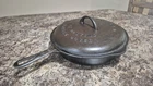 Antique Vintage Griswold #8 Cast Iron Skillet Pan 704G with Lid Cover #468