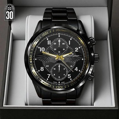Resident Evil Requiem x Leon Scott Kennedy Black Stainless Steel Watch
