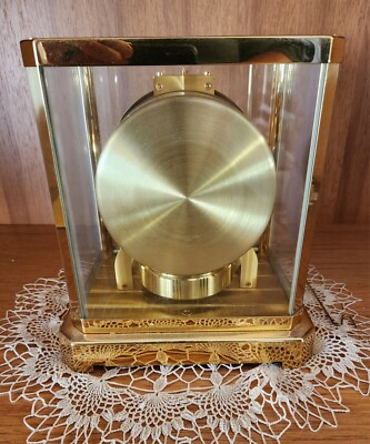 JAEGER LECOULTRE ATMOS PERPETUAL MOTION CLOCK WORKING