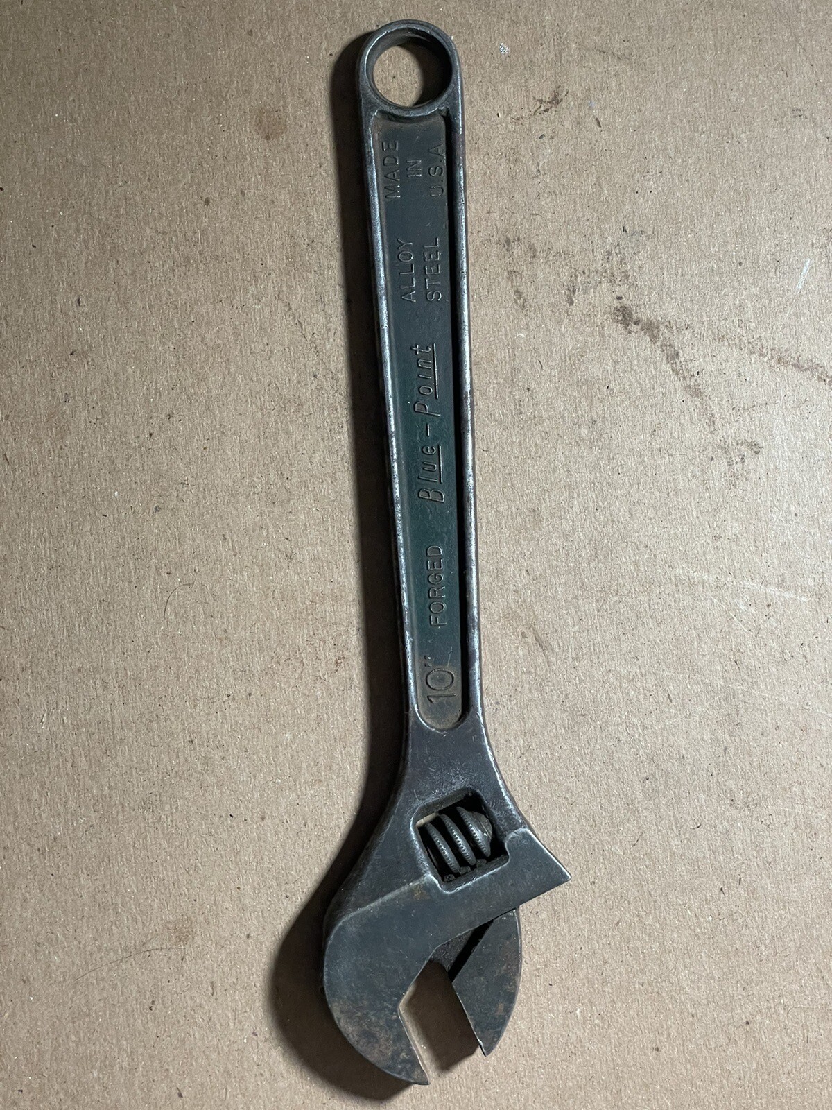 Vintage SNAPON Tools Corp BluePoint 10 Inch Adjustable Wrench Kenosha
