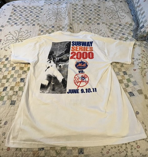 New York Subway Series 2000 Battle For New York Inagural Tee Shirt XL - Picture 2 of 10