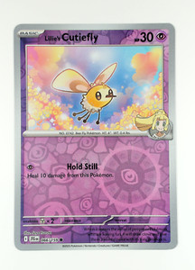 Lillie's Cutiefly 066 Pokemon SV09 Journey Together Common NP Reverse Foil