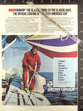 1983 2)ADs AWLgrip Dennis Connor Freedom & Black Fin 29 Fishing boat motor yacht