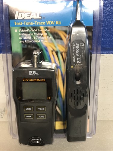 IDEAL Test-Tone-Trace VDV Kit 33-866 Voice Data Video Cable Testing Tracing New - Picture 4 of 7