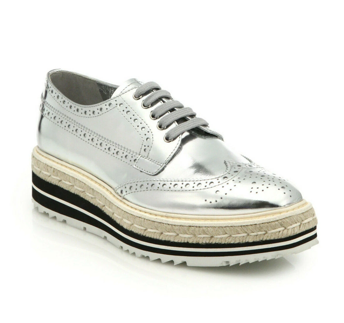 Fusion Fashion: Prada Brogue Wingtip Espadrilles Creepers