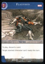 VS System: Flattened Played Marvel Universe TCG CCG Classic Marvel DC DH Dark