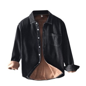 Men Denim Jacket Fleece Lined Jean 