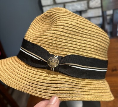 Vintage Goorin Bros Fedora Hat 100% Paper Tan Black Band 
