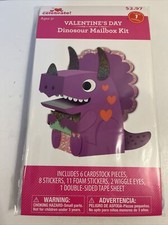 Valentines Day Dinosour Mailbox Kit, Kids Craft NEW 