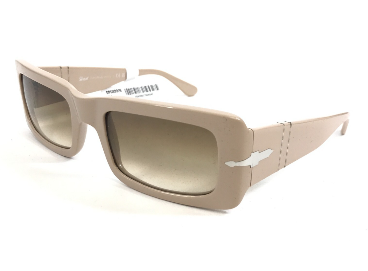 Persol Sunglasses Francis 3332-S 1195/51 Nude Frames with Brown Gradient Lenses Persol Francis with Solid Beige Frame and Brown Lenses  main image 4