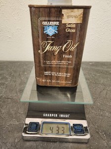 Gillespie Extra Quality Tung Oil - Discontinued 16 oz Can Approx 90% Full