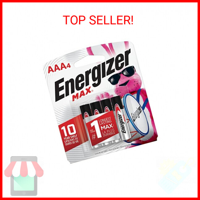 Energizer AAA Batteries, Max Triple A Alkaline, 4 Count-image
