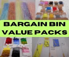 Bargain Bin 3 - Fly Tying Value Packs! Please read descriptions!