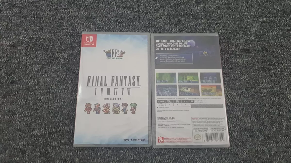 Final Fantasy Pixel Remaster Collection I - VI Nintendo Switch