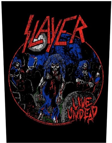 Slayer Live Undead Groß Zum Aufnähen Tuch Backpatch 360mm x 300mm ( Rz ) - Afbeelding 1 van 1