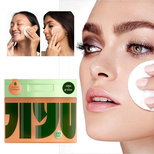 Jiyu Korean Skincare Anti-Aging Dark Spot & Wrinkle Minimizing Toner Pads 100Pcs - Picture 2 of 9