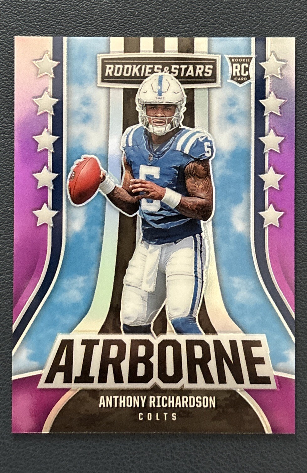 2023 Panini Rookies & Stars ANTHONY RICHARDSON RC Rookie Airborne Purple /35