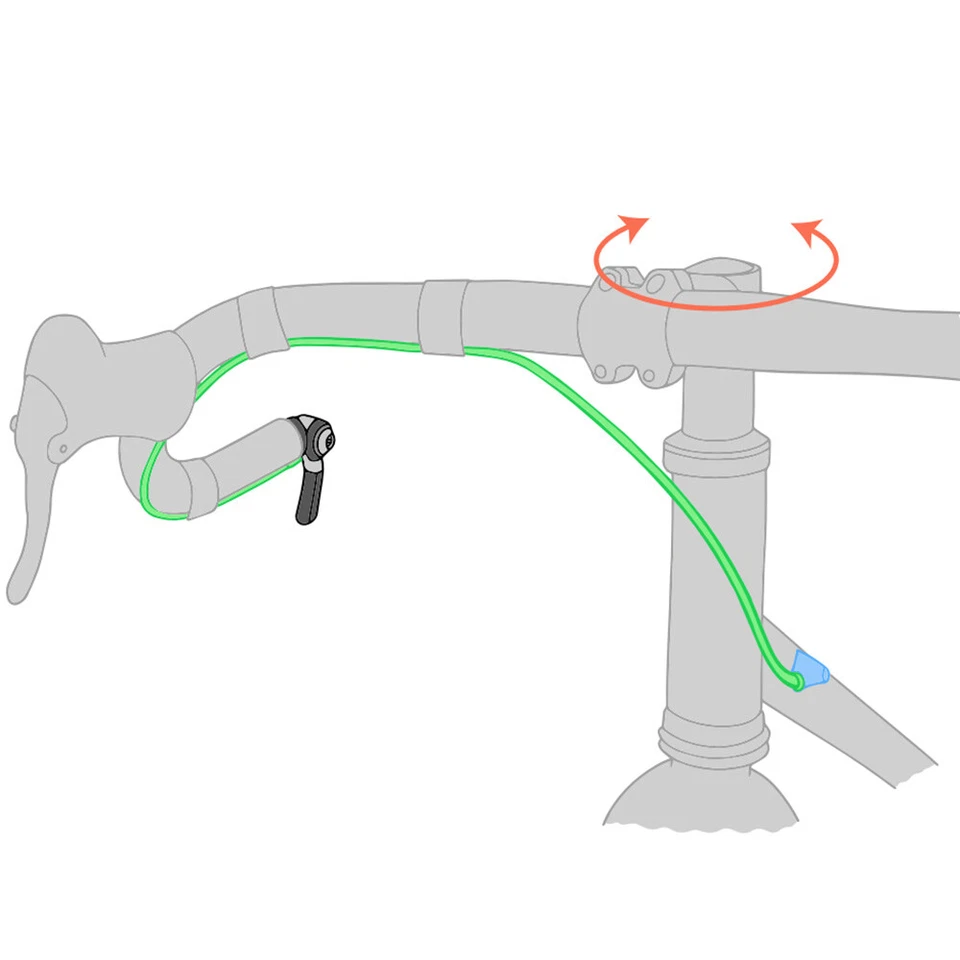 Un par de palanca de cambios microSHIFT TT Bar End bicicleta de carretera 9/10/11 velocidad cambio Foto 3 de 4