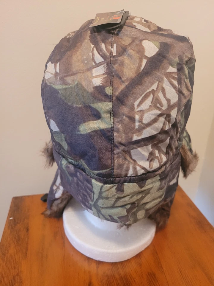 KENTUCKY TACTICAL SUPPLY HUNTERS CAP RUGGED OUTERWEAR GREEN CAMOUFLAGE FAUX FUR - Image 4 of 4