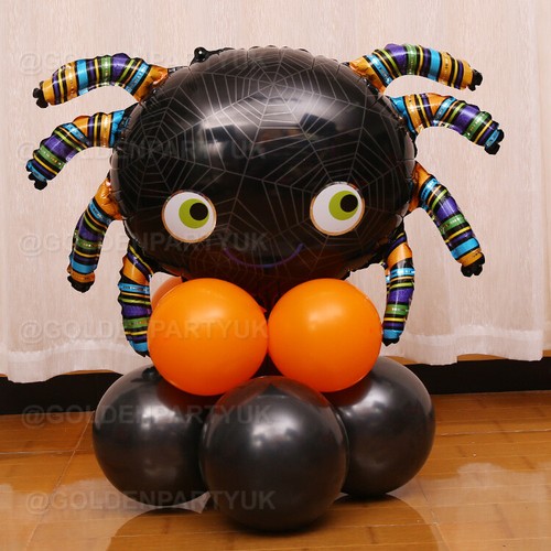 Halloween Display Stand Balloons Foil Party Kids Happy Bat Spider Witch Decor - Picture 5 of 13