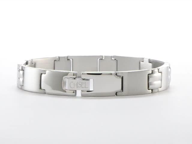 Chisel Stainless Steel Polished Rose IP-plated with White  display picture 1
