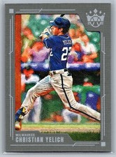 2022 panini diamond kings baseball christian yelich gray frame #129