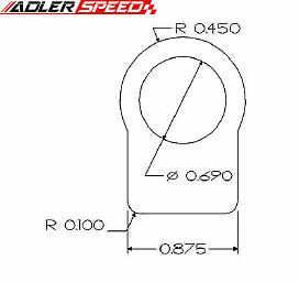 ADLERSPEED Aluminum Fuel Rail Raw Extrusion Dash 8 AN8 330mm / 500mm Length US - Picture 5 of 6