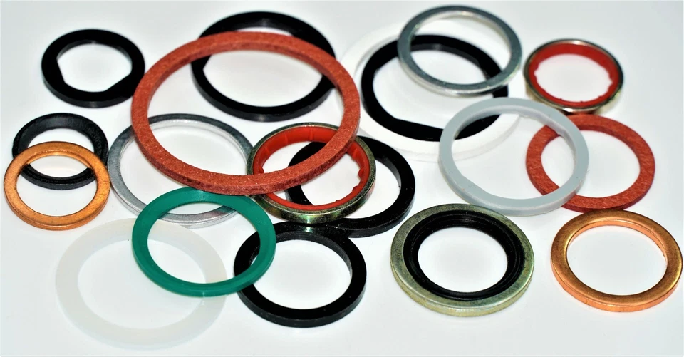 Guarnizione anello di tenuta guarnizione piatta rame alluminio PA fibra vulcanica PTFE PVC idraulica