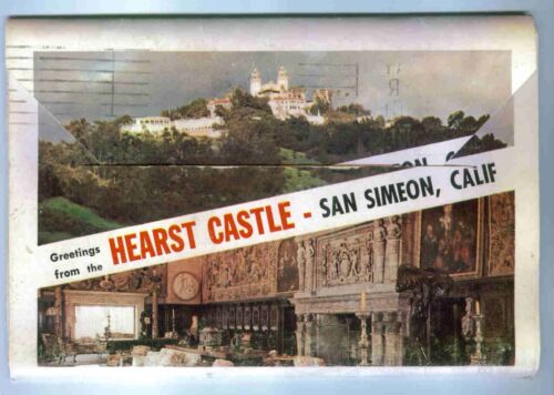 HEARST CASTLE POSTCARD FOLDER, SAN SIMEON CALIFORNIA, "THE ENCHANTED HILL" - Picture 1 of 6
