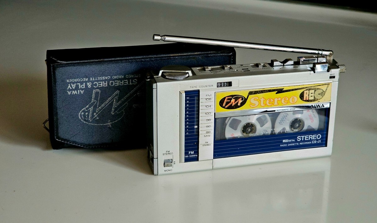 Super rare Aiwa CS-J1 Stereo Radio Cassette Recorder